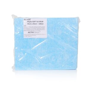 Jednorazowe chusty-myjki zabiegowe 100 szt. soft&scrub 20 x 25 cm