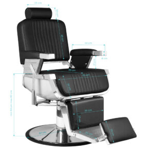 Hair System fotel barberski Royal X czarny